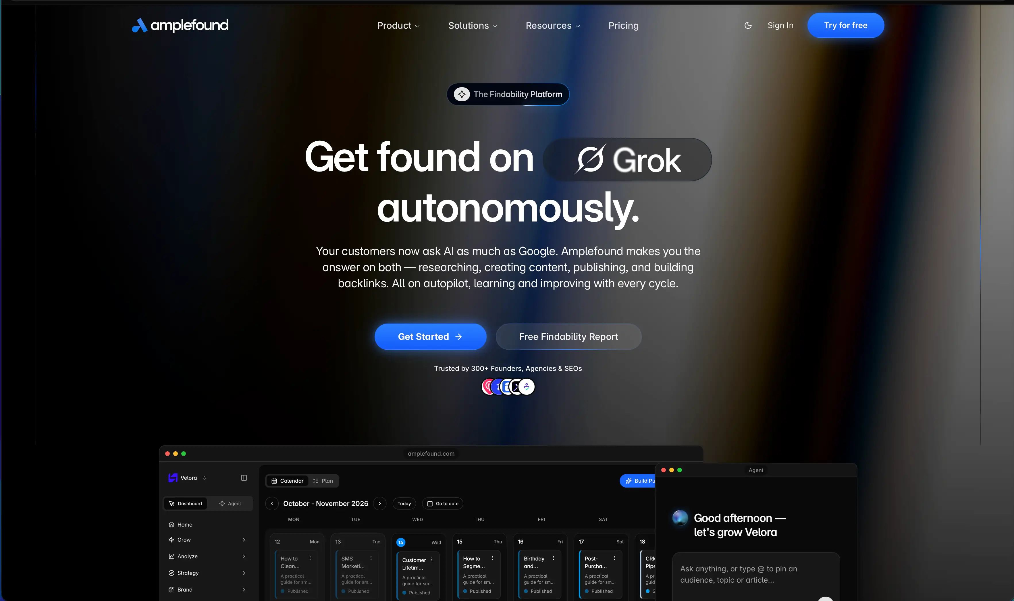 Amplefound Screenshot